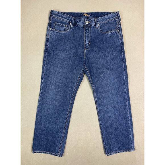 Tommy Bahama Jeans Mens 36x32 Blue‎ Mid Rise Straight Leg Regular Fit Denim - Picture 1 of 13